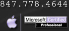 847-778-4644. Microsoft Certified Professional, PC and Mac computer help.